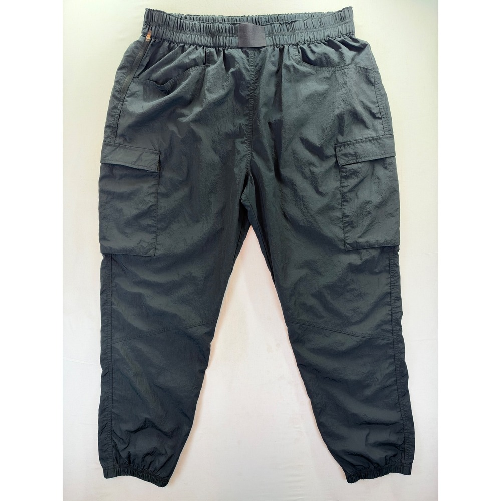Prana Mens Recycled Nylon Cargo Jogger Pants XL Black Gray Hiking 2064521